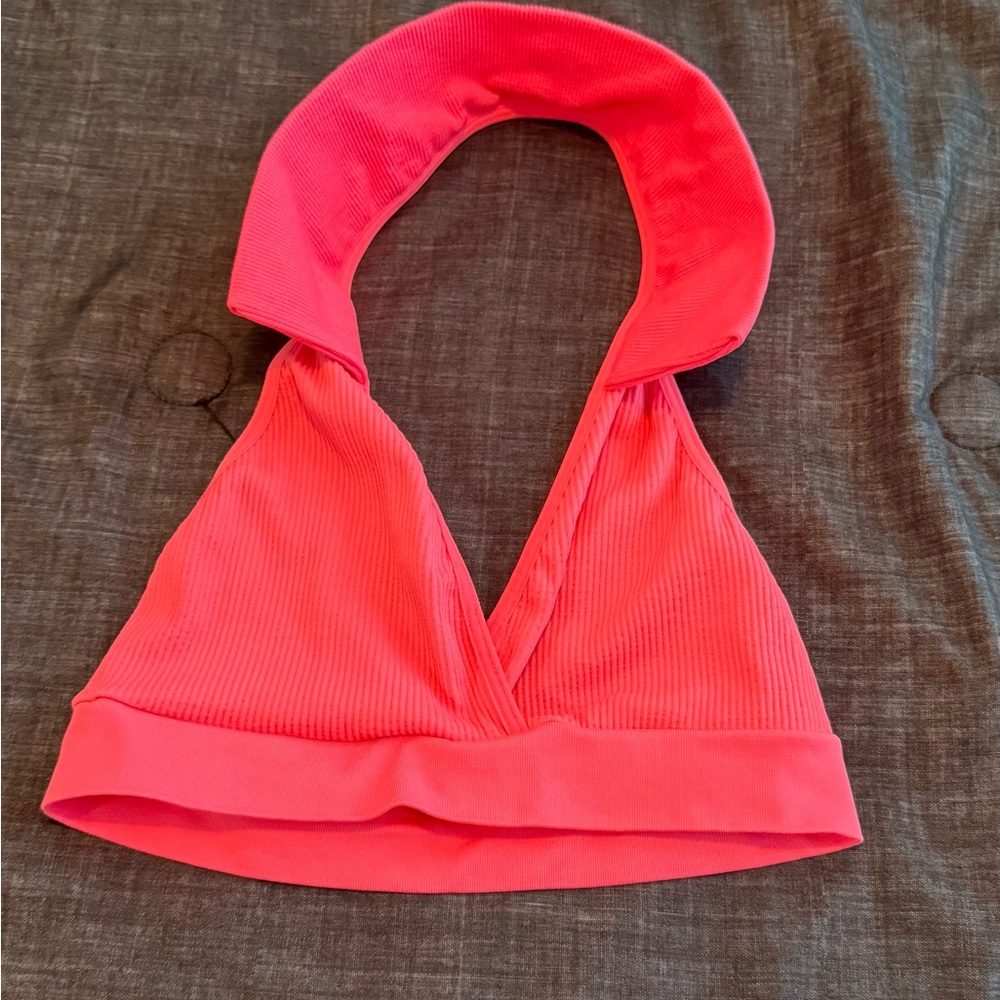 Urban Outfitters Neon Pink Crop Top